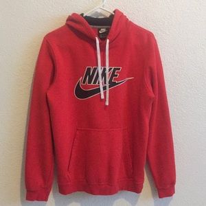 red nike hoodie